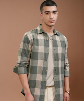 HIGHLANDER Men Checkered Casual Multicolor Shirt