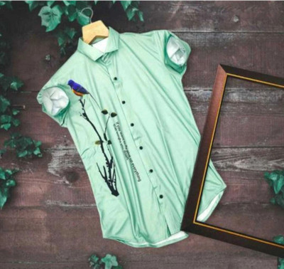 SHFASHION Men Printed Casual Multicolor Shirt