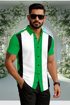 jnm Men Color Block Formal Multicolor Shirt