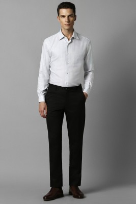 LOUIS PHILIPPE Men Checkered Formal White, Grey Shirt