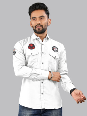 GreenFlair Men Printed Casual Multicolor Shirt