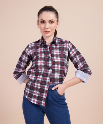 KRYSTYNE Women Checkered Casual Multicolor Shirt