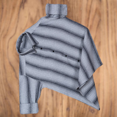 Typetron Fashion Men Striped Formal Grey Shirt