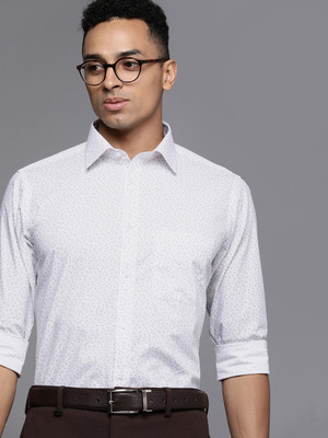 Raymond Men Printed Formal Purple Shirt