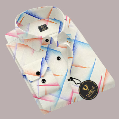 LAXBON Men Printed Casual Multicolor Shirt