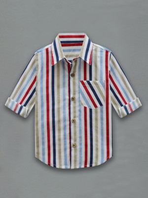 A.T.U.N. Baby Boys Striped Casual Multicolor Shirt