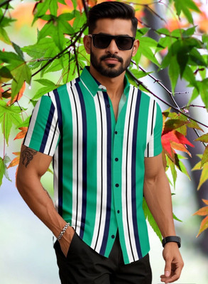 DHAMELIYA ENTERPRISE Men Striped Casual Multicolor Shirt