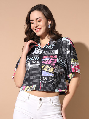 TANDUL Women Printed Casual Multicolor Shirt