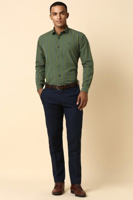 Allen Solly Men Solid Casual Green, Blue Shirt