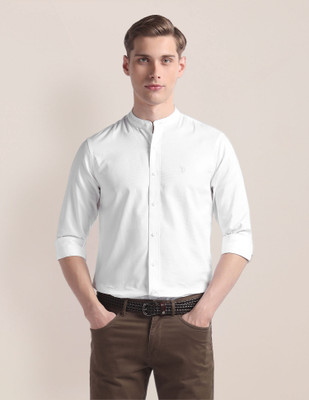 U.S. POLO ASSN. Men Solid Casual White Shirt