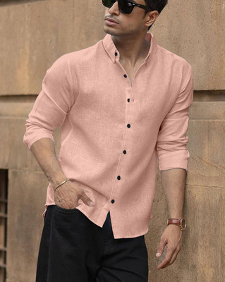Yanthi Store Men Solid Casual Beige Shirt
