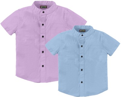 Cloud Kids Boys Solid Casual Light Blue, Purple Shirt