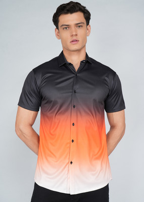 Moda Rapido Men Dyed/Ombre Casual Multicolor Shirt