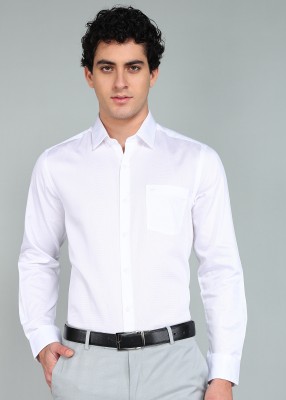 ARROW Men Self Design Formal White Shirt