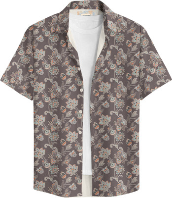 Bullmer Men Printed Casual Multicolor Shirt