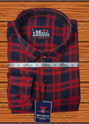 Arthz Fashion Men Checkered Casual Red, Dark Blue Shirt
