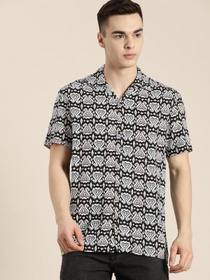 Hancock Men Printed Casual Multicolor Shirt