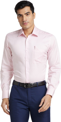 PARK AVENUE Men Solid Formal Red Shirt
