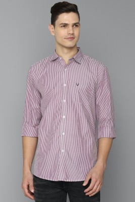 Allen Solly Men Striped Casual Pink Shirt