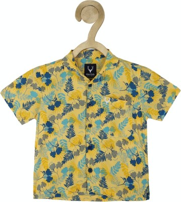 Allen Solly Boys Printed Casual Yellow Shirt