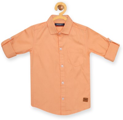 KILLER Boys Solid Casual Orange Shirt