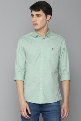 LOUIS PHILIPPE Men Solid Casual Green Shirt