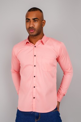 HEEYA ENTERPRISE Men Solid Casual Pink Shirt