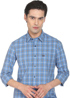 Arrow Sport Men Checkered Casual Blue Shirt