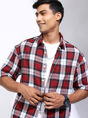 LOCOMOTIVE Men Checkered Casual Multicolor Shirt