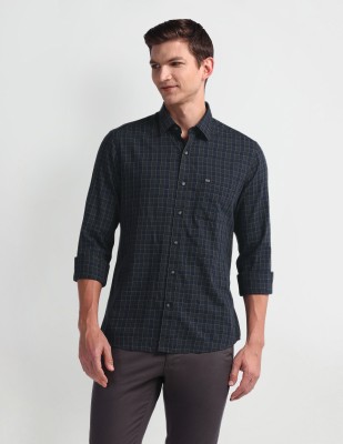 Arrow Sport Men Checkered Casual Blue Shirt