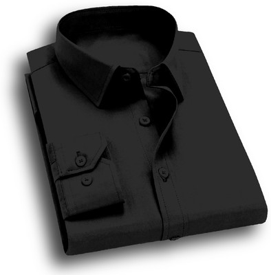Yaara fashion Men Solid Casual Black Shirt