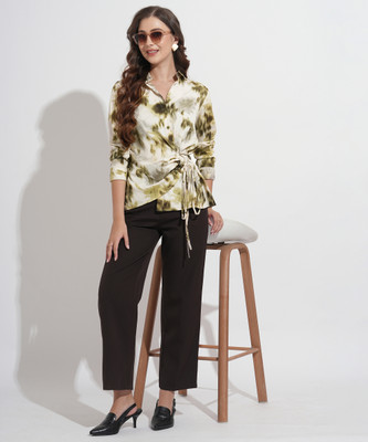 FashFun Women Printed Formal Multicolor Shirt