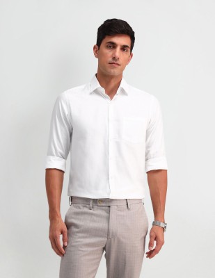 ARROW Men Solid Formal White Shirt