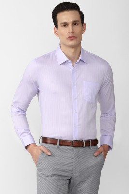 VAN HEUSEN Men Striped Formal Purple Shirt