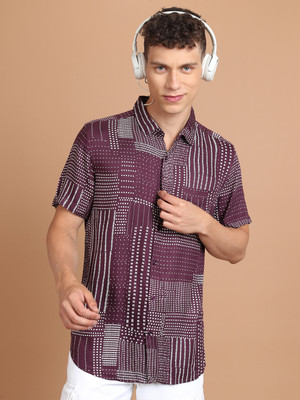 HIGHLANDER Men Printed Casual Multicolor Shirt