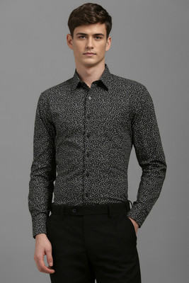 LOUIS PHILIPPE Men Printed Formal Black Shirt