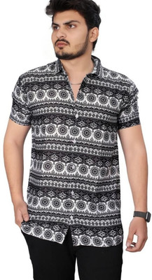 JANAKI ENTERPRISE Men Printed Casual White Shirt