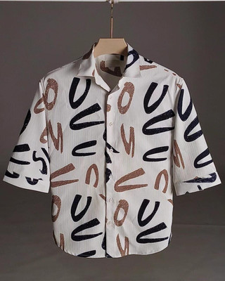 laxmi creation Men Printed Casual Orange Shirt