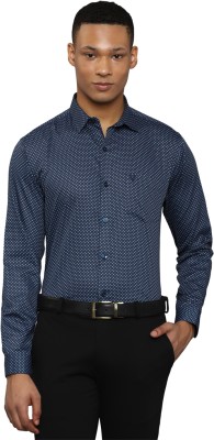 Allen Solly Men Printed Casual Blue, White Shirt