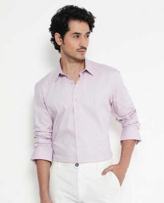 RARE RABBIT Men Solid Casual Pink Shirt