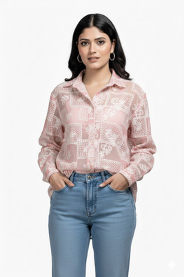 MADBORN CREATION Women Printed Casual Brown Shirt