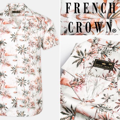 french crown Men Printed Casual Multicolor Shirt