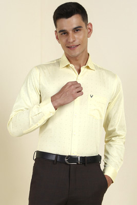 Allen Solly Men Printed Casual Yellow Shirt