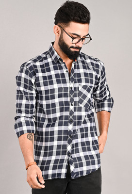 FUBAR Men Checkered Casual Multicolor Shirt