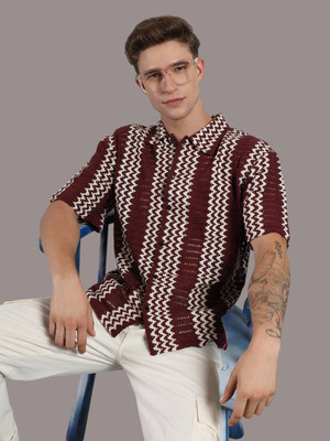 KOTTY Men Striped Formal Multicolor Shirt
