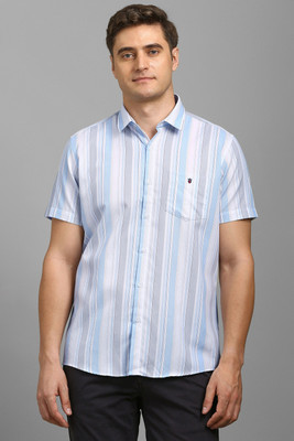LOUIS PHILIPPE Men Striped Casual White Shirt