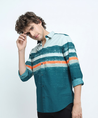HIGHLANDER Men Printed Casual Multicolor Shirt
