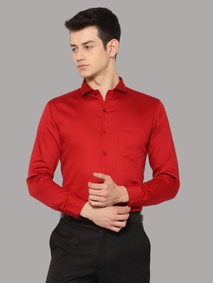 RGARMENT Men Solid Casual Red Shirt