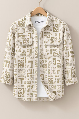 FOXEY Men Printed Casual Multicolor Shirt