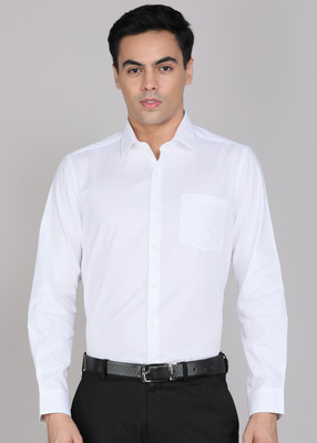 ARROW Men Self Design Formal White Shirt